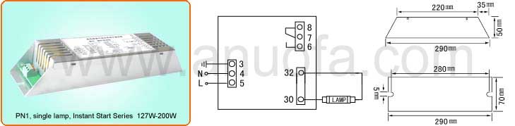 Ultraviolet Lamp,Germicidal lamp UV electronic ballast 10W,14W,17W,21W,39W,41,55W,60W,65W,75W,80W,100W,120W,150W,320W