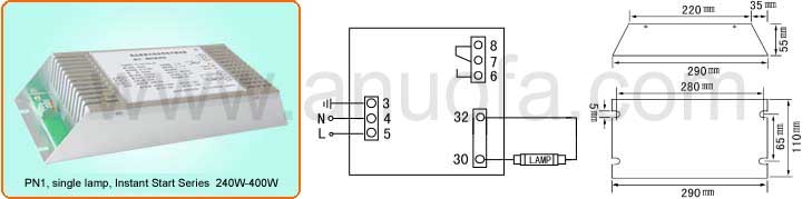 Ultraviolet Lamp,Germicidal lamp UV electronic ballast 10W,14W,17W,21W,39W,41,55W,60W,65W,75W,80W,100W,120W,150W,320W